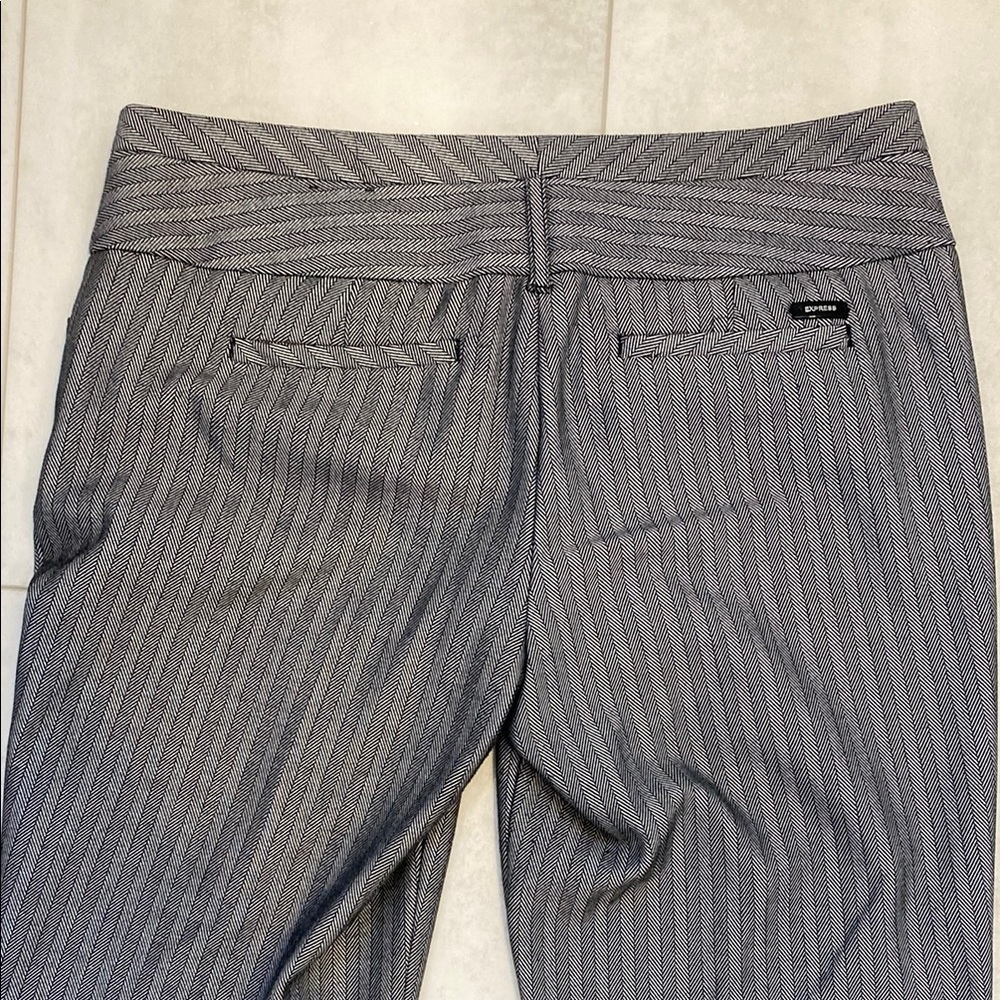 Express Gray Pinstripe Dress Pants - Picture 6 of 10